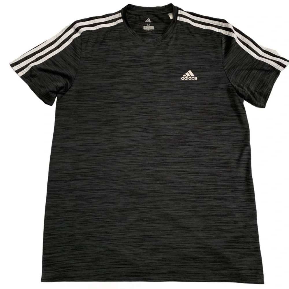 Adidas Climalite Crewneck Jersey Charcoal Heather Gray Medium